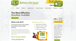 Desktop Screenshot of batterylifesaver.com